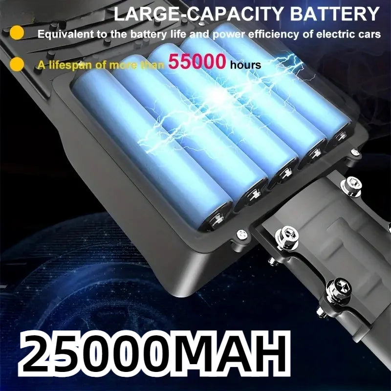 80000LM Solar Light with 2 Solar Panls Outdoor Solar Street Light with Motion Sensor Garden Wall Lamp Parking Solar Flood Light