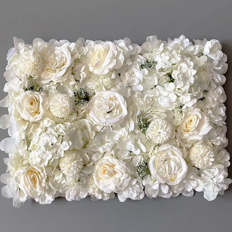 Silk Rose Backdrop Flowers Wall Wedding Decoration Customized Artificial Flower Wall Panel for Home Decor Backdrops Baby Shower