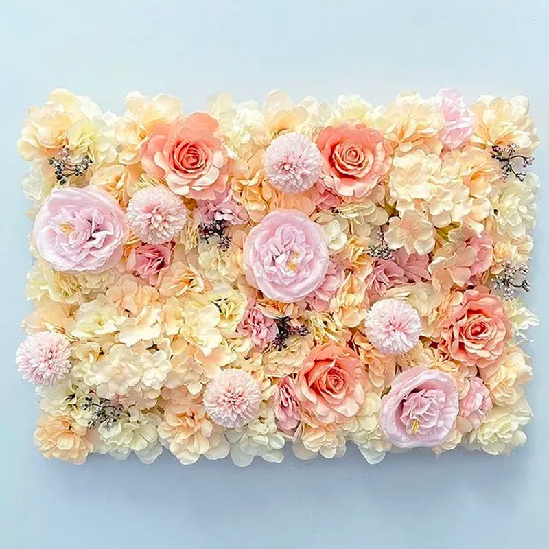 Wedding Decorative Flower Wall Silk Artificial Flowers Home Decoration Accessories Party Backdrop Photography Props Customized