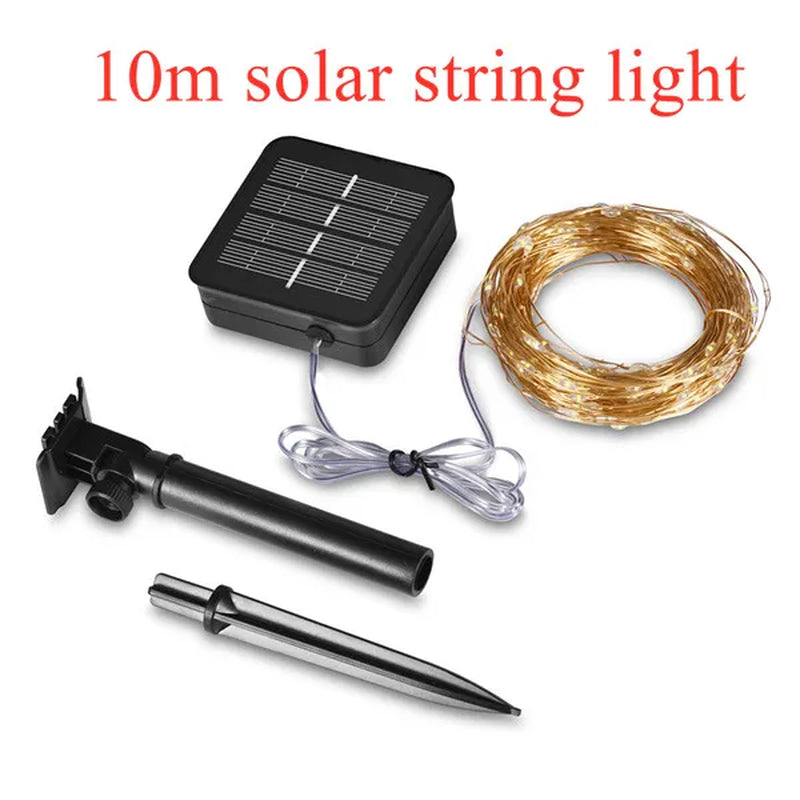 LED Outdoor Solar Lamps10M/20M/30M/50M Leds String Lights Fairy Holiday Christmas Party Garlands Solar Garden Waterproof Luz