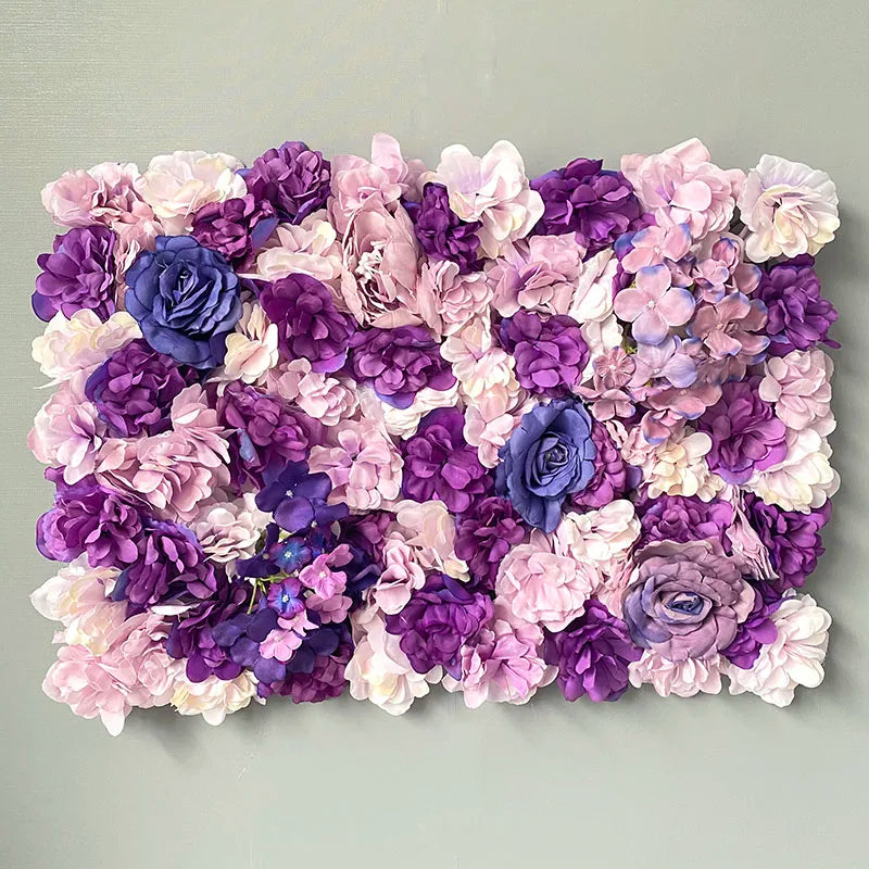 Silk Rose Backdrop Flowers Wall Wedding Decoration Customized Artificial Flower Wall Panel for Home Decor Backdrops Baby Shower