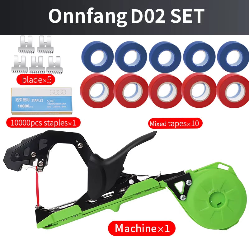 Garden Hand Tying Machine Plant Lightweight Garden Tools Plant Tape Tool for Vegetables Grapes Tomatoes Cucumbers Garden
