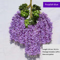 Artificial Wisteria Flower Rattan Wreath, Wedding Arch, Home Garden, Office Decoration, Pendant Plant, Wall Decoration, 12Pcs