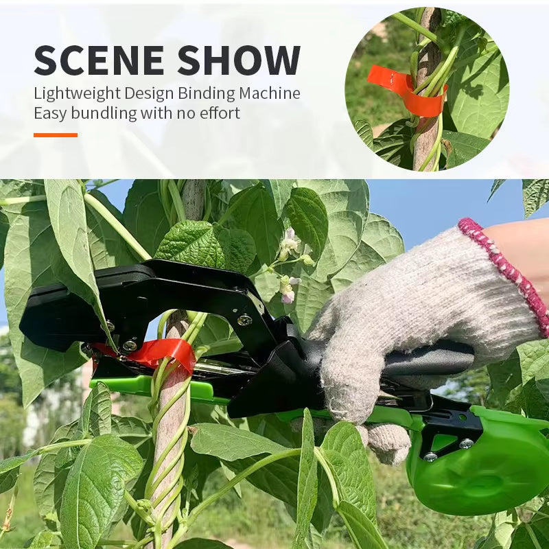 Garden Hand Tying Machine Plant Lightweight Garden Tools Plant Tape Tool for Vegetables Grapes Tomatoes Cucumbers Garden
