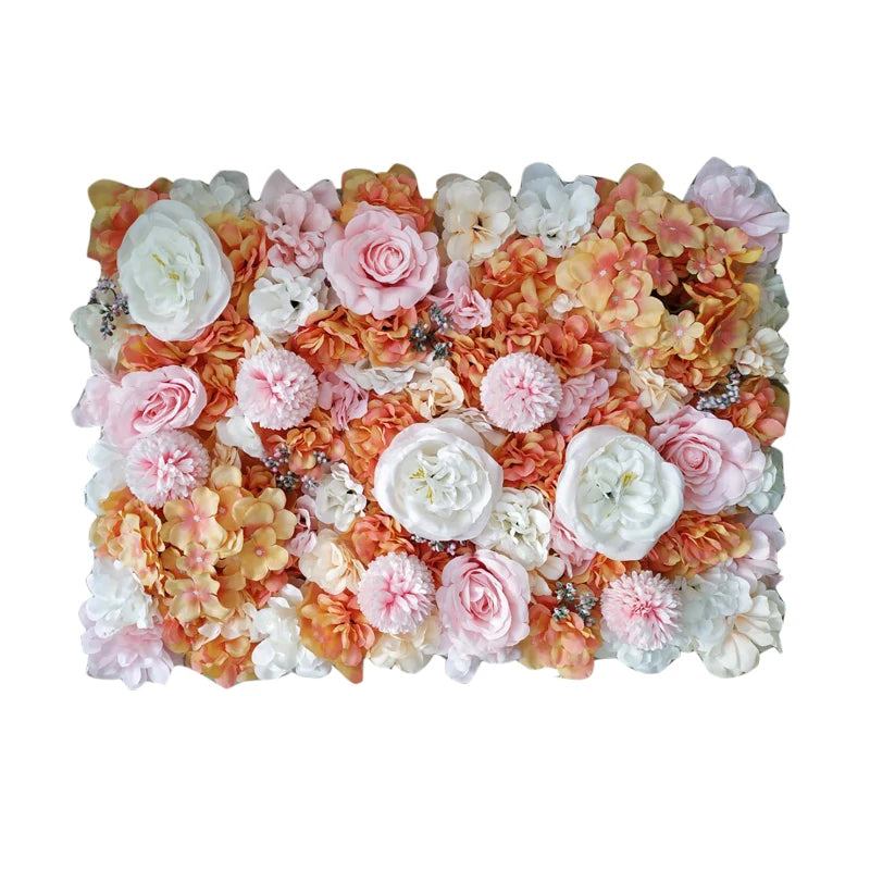 Wedding Decorative Flower Wall Silk Artificial Flowers Home Decoration Accessories Party Backdrop Photography Props Customized