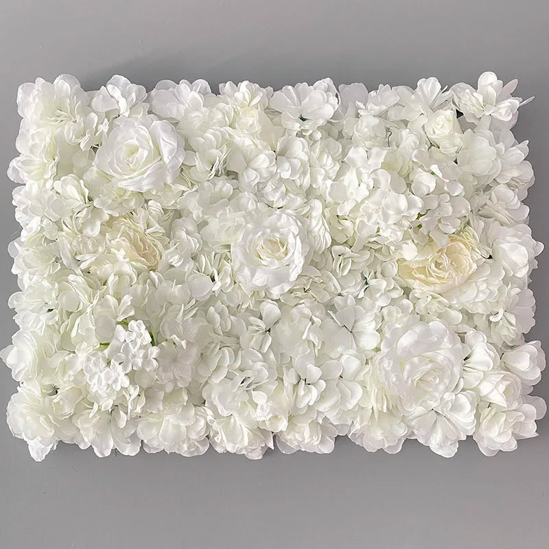 Silk Rose Backdrop Flowers Wall Wedding Decoration Customized Artificial Flower Wall Panel for Home Decor Backdrops Baby Shower