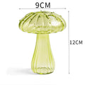 Mini Mushroom Glass Vase Hydroponic Aromatherapy Bottle Hydroponic Flower Plant Decoration Home Nordic Vase Table Creative Vase