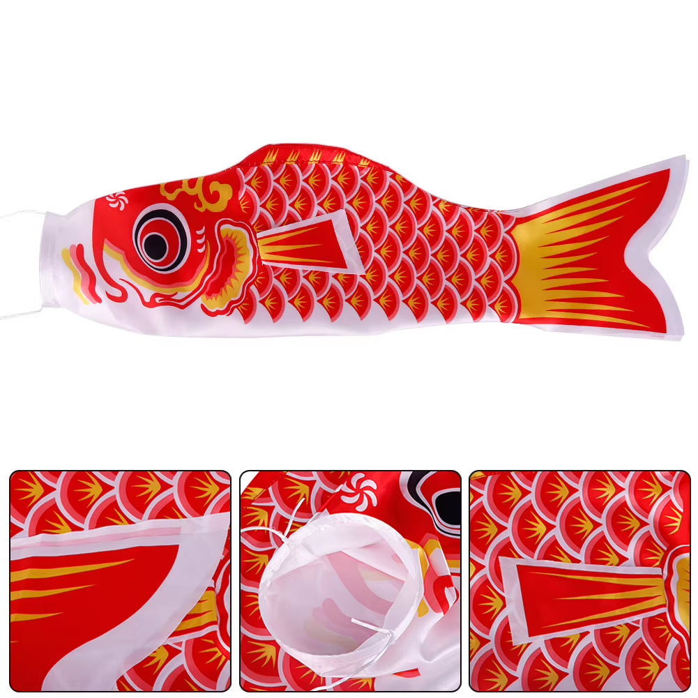 40/70/100Cm Japanese Carp Spray Windsock Streamer Fish Flag Wind Chimes Hanging Decorations Yard Colorful Koinobori Kite