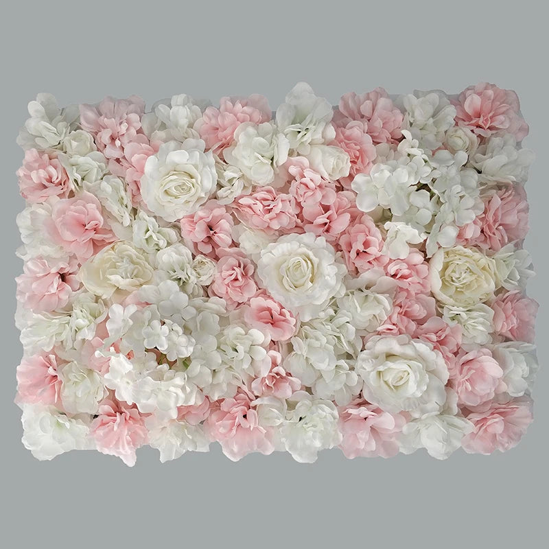 Silk Rose Backdrop Flowers Wall Wedding Decoration Customized Artificial Flower Wall Panel for Home Decor Backdrops Baby Shower