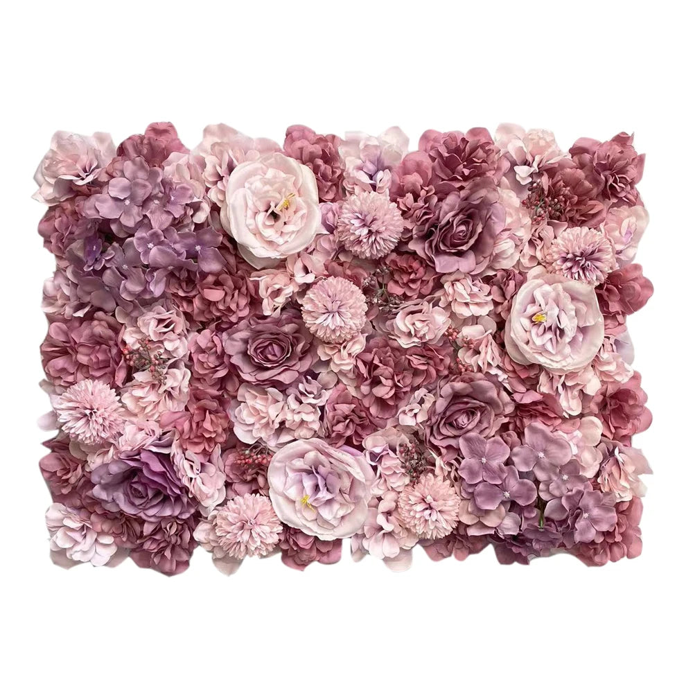 Silk Rose Backdrop Flowers Wall Wedding Decoration Customized Artificial Flower Wall Panel for Home Decor Backdrops Baby Shower