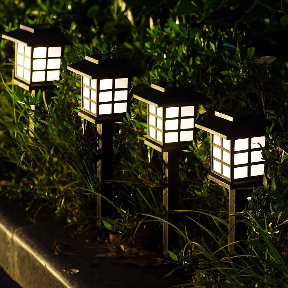 2/4/6/8Pcs Led Solar Pathway Lights Waterproof Outdoor Solar Lamp for Garden/Landscape/Yard/Patio/Driveway/Walkway Lighting
