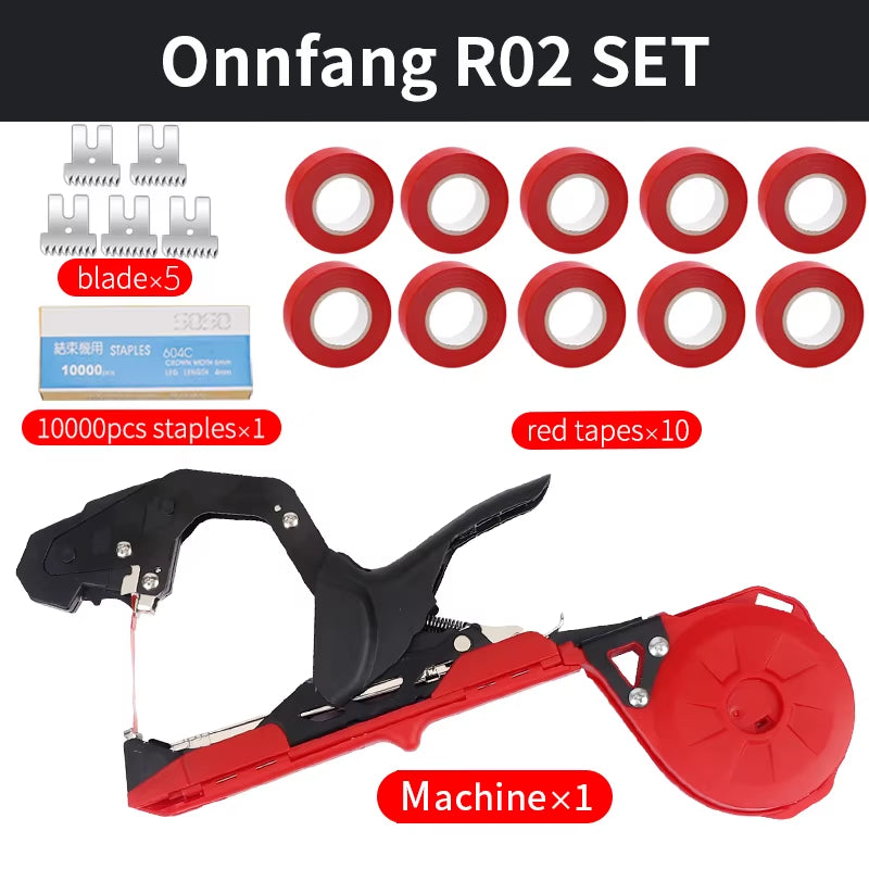 Garden Hand Tying Machine Plant Lightweight Garden Tools Plant Tape Tool for Vegetables Grapes Tomatoes Cucumbers Garden