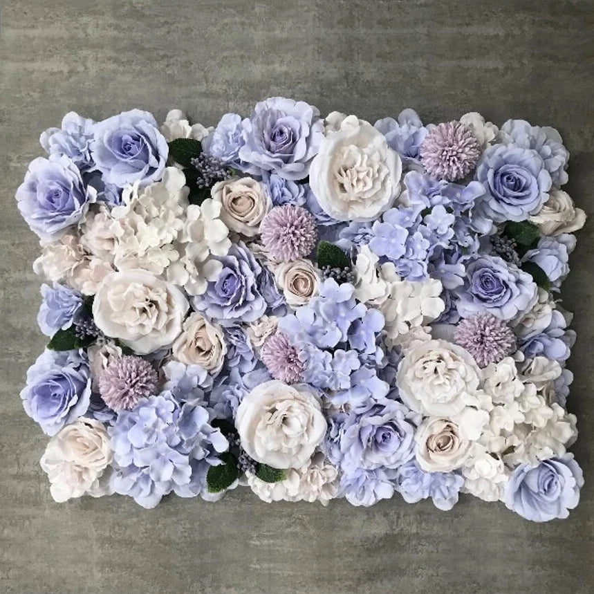 40X60Cm Silk Rose Flower Champagne Artificial Flower for Wedding Decoration Flower Wall Panels Romantic Wedding Backdrop Decor