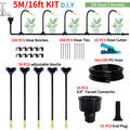 DIY Free Bending Universal Spray Kit for Greenhouse Garden Flowers Plant Watering Irrigation Patio Misting Cooling System