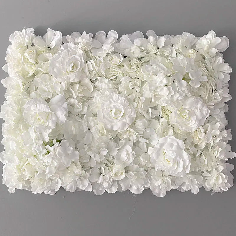 Silk Rose Backdrop Flowers Wall Wedding Decoration Customized Artificial Flower Wall Panel for Home Decor Backdrops Baby Shower