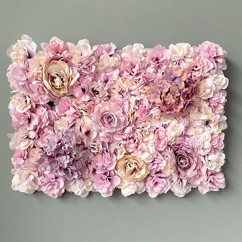 Silk Rose Backdrop Flowers Wall Wedding Decoration Customized Artificial Flower Wall Panel for Home Decor Backdrops Baby Shower