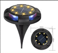 Lampes solaires au sol 12 LED pour jardin