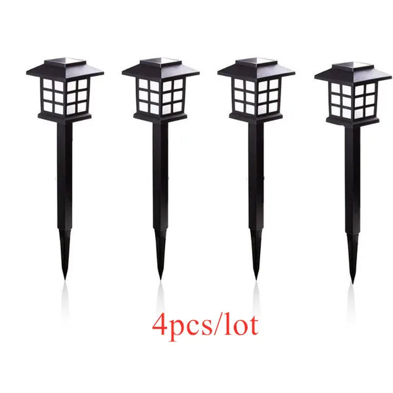 2/4/6/8Pcs Led Solar Pathway Lights Waterproof Outdoor Solar Lamp for Garden/Landscape/Yard/Patio/Driveway/Walkway Lighting
