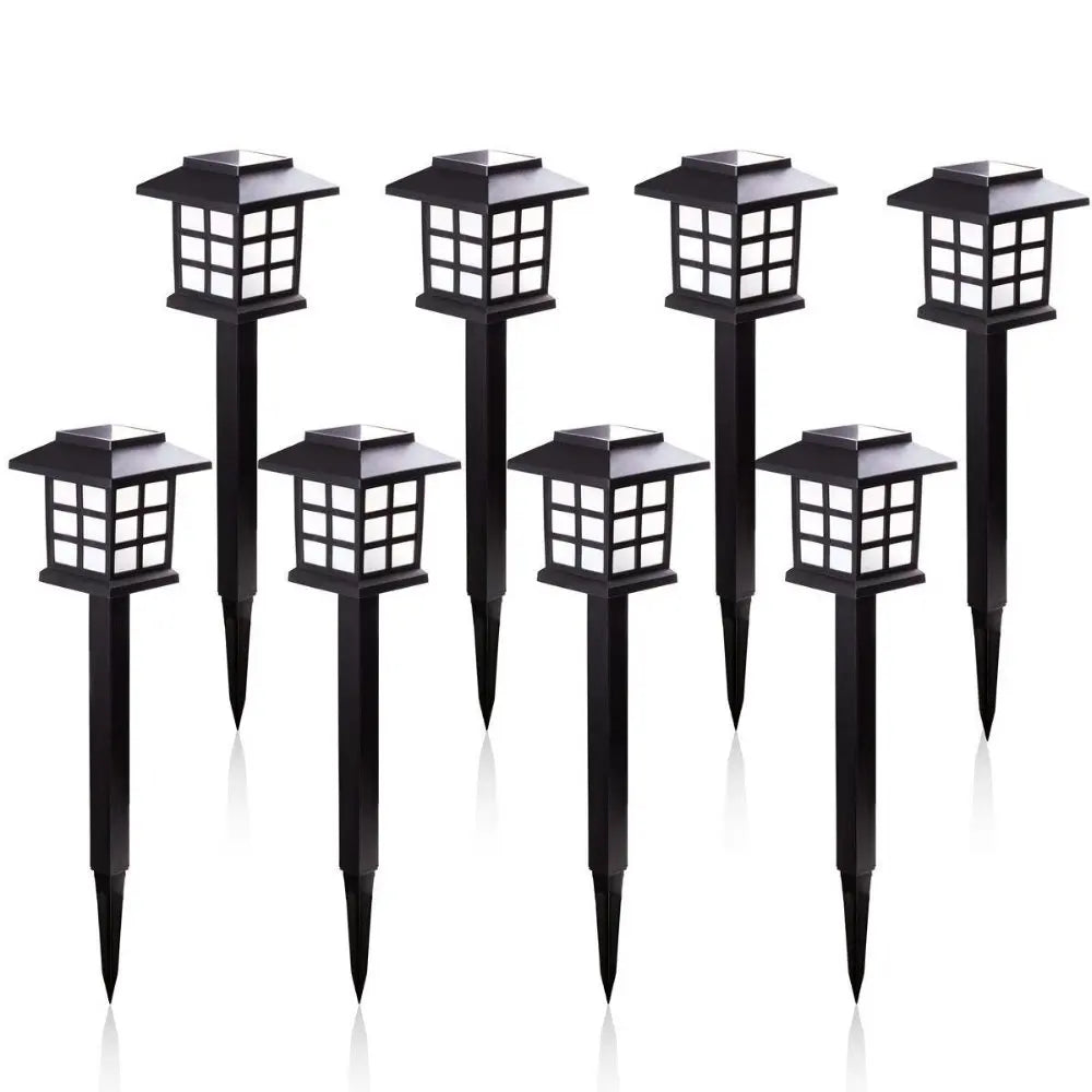 2/4/6/8Pcs Led Solar Pathway Lights Waterproof Outdoor Solar Lamp for Garden/Landscape/Yard/Patio/Driveway/Walkway Lighting