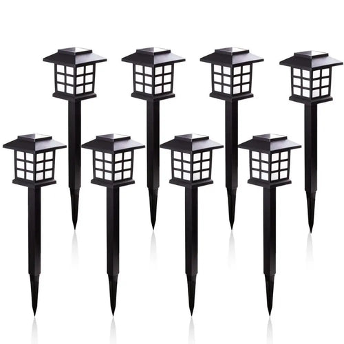 2/4/6/8Pcs Led Solar Pathway Lights Waterproof Outdoor Solar Lamp for Garden/Landscape/Yard/Patio/Driveway/Walkway Lighting