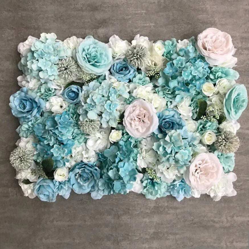 Silk Rose Backdrop Flowers Wall Wedding Decoration Customized Artificial Flower Wall Panel for Home Decor Backdrops Baby Shower